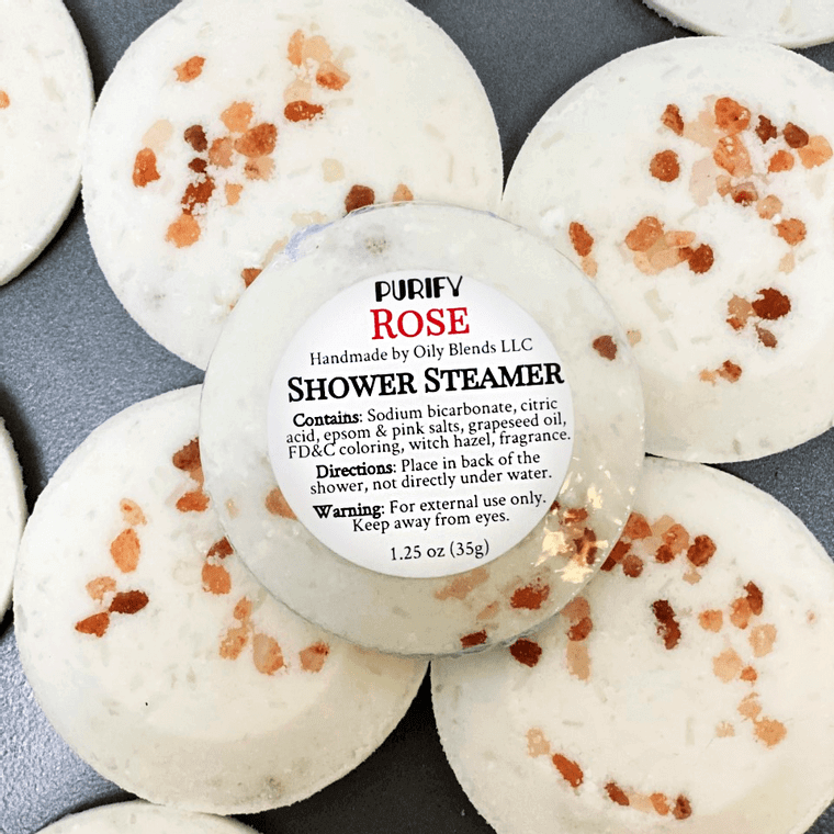 Shower Steamers with Pink Himalayan Salt