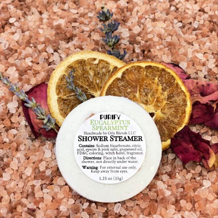 Shower Steamers with Pink Himalayan Salt